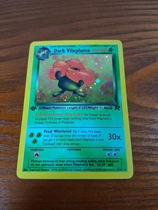 Dark Vileplume 1st (First) Edition, 13/82 Team Rocket (1998), LP-MP - Bild 1 von 6