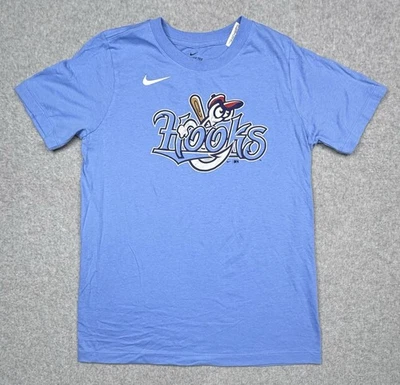 Nike MiLB Corpus Christi Hooks Camiseta Juvenil Talla Grande (14/16) Azul Claro Nueva Sin Etiquetas Foto 1 de 4