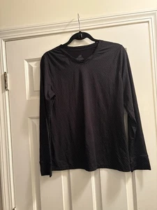 Camisa negra Cuddl Duds para mujer larga Chill Chasers capas cálidas manga larga cuello en V - Imagen 1 de 5
