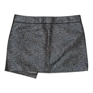 Gonna asimmetrica Zadig & Voltaire argento nero Jakiko Pixel metallizzato taglia 38 - Foto 1 di 5