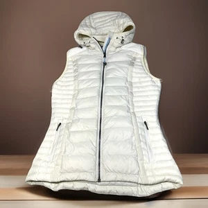 Chaleco KUHL PROJEKT Spyfire para mujer S blanco plumón acolchado con capucha cremallera completa ligero - Imagen 1 de 12