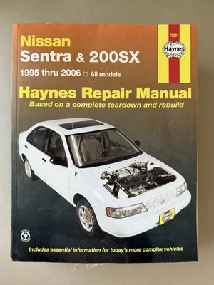 HAYNES Nissan Sentra, 200SX 1995-2006 Repair Manual 72051 - Image 1 of 4