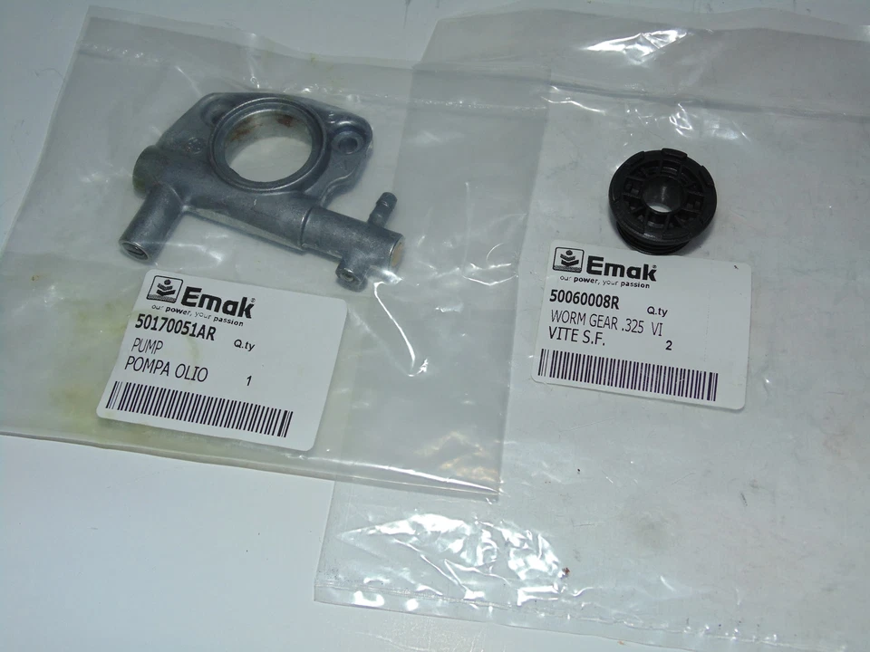 EMAK Pompa Olio Catena + Vite Senza Fine Motosega OLEO MAC 940C 941CX GS410CX GS44