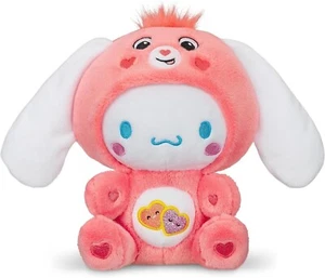 Care Bear x Sanrio Cinnamoroll Dressed As Love-a-Lot Bear 9" Fun-Size Plush NWOT - Picture 1 of 6