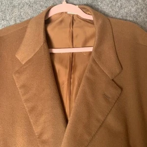 Kiton Napoli Mens Camel Colored Three-Button Blazer 100% Cashmere 56R US 66R EU - Picture 1 of 13