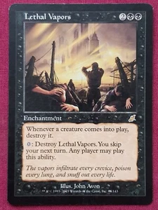 Magic The Gathering SCOURGE LETHAL VAPORS black card MTG - Picture 1 of 2
