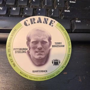 TERRY BRADSHAW 1976 CRANE POTATO CHIP DISC ADVERTISING FOOTBALL HOF - Picture 1 of 2
