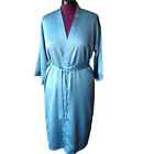 Baby Blue Lightweight Robe OSFM Small luxurious shiny polyester