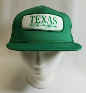 Texas Farmer Stockman Foam Mesh Snapback Trucker Hat Cap Green No Problem Brand - Picture 1 of 8