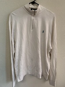POLO RALPH LAUREN ZIPPERED PULLOVER SIZE LARGE L MEN - Picture 1 of 4