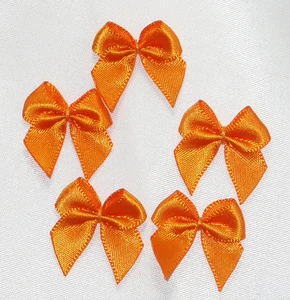 Ribbon Bows Polyester Satin 1" (25mm) 25 OR  100 Piece Pack USA Seller - Picture 1 of 33