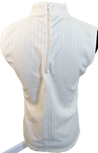 Soprano Cream Ribbed Double Knit Mock Turtleneck Tank Size X-Large Women's EUC - Picture 1 of 5