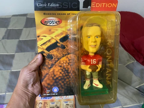 JOE MONTANA NFL SAN FRANCISCO 49ers 1999 BOBBLEHEAD RARE RED JERSEY VARIANT NIP Cover