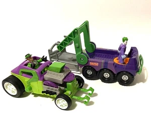 Imaginext DC Superfriends The Joker purple Car And Riddler Hot Rod With Figures - Picture 1 of 10