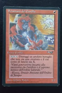 Magic The Gathering MTG GORILLA SHAMAN (2) ITALIAN Alliances LP Lightly Played - Picture 1 of 2
