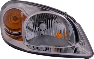 Headlight Compatible with Chevrolet Cobalt 2005-2010 Halogen Chrome Housing Incl - Picture 1 of 5