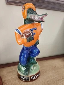 Decantador UF Gator Ezra Brooks 1972 original con etiquetas - Imagen 1 de 11