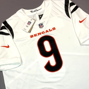 New Nike Joe Burrow Cincinnati Bengals White Vapor FUSE Jersey Sz XL $175 - Picture 1 of 14