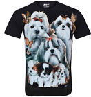 New Ladies Women Cute Pups Animals Pet Dog Dogs T- Shirt Top S- 2XL By Wild