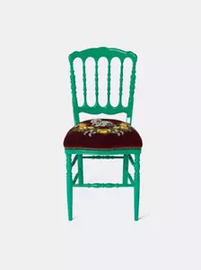 Gucci Francesina Chair Emerald Green / Multicolor - NEW - Picture 1 of 6