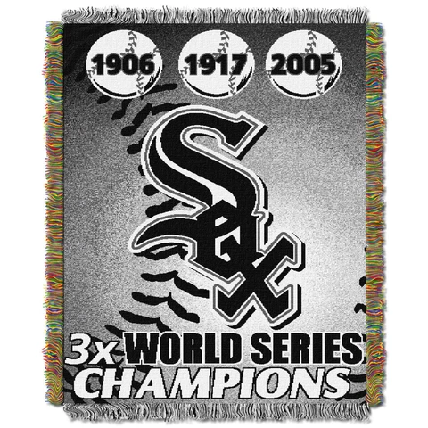 Chicago White Sox Commemorative Throw "Official MLB" 48x60 Cover