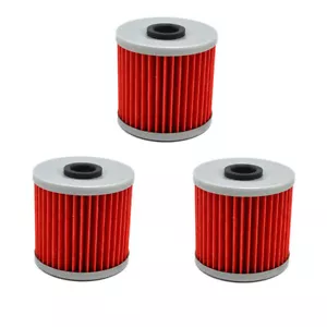 3Pack Oil Filters For Kawasaki Bayou KLF220 KLF250 KLF300 KLR650 KLX650 KLR250 - Picture 1 of 2
