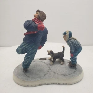Vintage Norman Rockwell Figurine Figure Eight 92 Family Trust - Picture 1 of 7