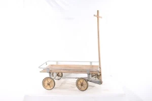 alter Handwagen Rollwagen Vintage Transportwagen Leiterwagen Retro - Bild 1 von 18
