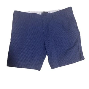 Tommy Hilfiger Men’s Blue Gingham Checker Khaki Shorts - Size 42 - Picture 1 of 5