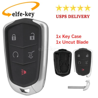Repuesto Mando a Distancia Coche Llavero Estuche 5Btn para Cadillac SRX XT5 XT4 HYQ2AB Foto 1 de 4