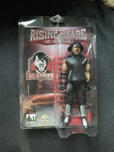RISING STARS OF WRESTLING SERIES AJ STYLES ACTION FIGURE FIGURES TOY COMPANY - Picture 1 of 2