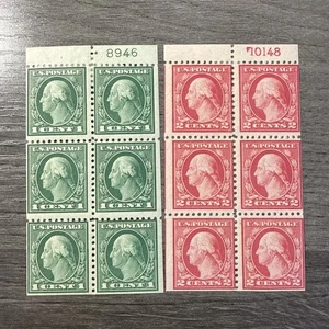 US Scott 498e and 499e Booklet Panes MH - Picture 1 of 4