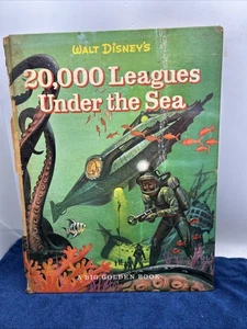 Walt Disney's 20,000 Leagues Under the Sea Big Golden Book Hardcover Vintage - Picture 1 of 18