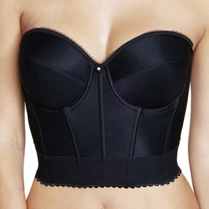 Dominique Noemi Women’s Backless Strapless Longline Bustier Bridal Bra #6377 – - Picture 1 of 21