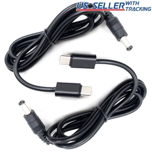 Cable de alimentación 2 piezas USB C tipo C 9V 12V 15V 20V PD disparador 3 pies 5A DC 5,5 x 2,1 mm - Imagen 1 de 21