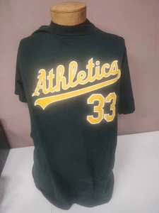 Nick Swisher #33 Oakland A's Athletics Majestic L Green T-Shirt - Picture 1 of 5
