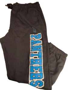 NFL Team Apparel Carolina Panthers Hose Herren Gr. 2XL Schwarz Warm Up Jogger Lounge - Bild 1 von 3