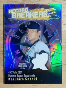 Topps Chrome Record Breakers Relics 2003 #KS Kazuhiro Sasaki Uni B1 - Imagen 1 de 2