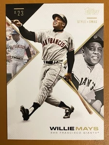 2019 Topps X Tatis Jr 023 Style & Swag #16 Willie Mays San Francisco Giants - Picture 1 of 2