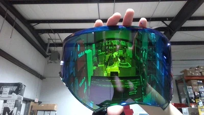 LS2 Helmets 04-661 Advant X Carbon Pinlock Ready Outer Shield Green Iridium Foto 1 de 4