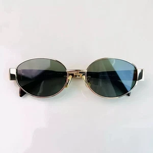 Celine Triomphe CL8003 Metall Sonnenbrille gold-grün - Bild 1 von 5