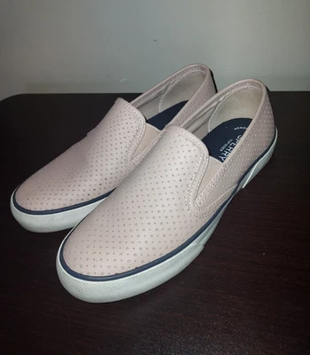 Sperry Women's Slip On Shoes 8M Leather Boat Sneakers Pier Side STS80173 Pink - Image 1 of 4