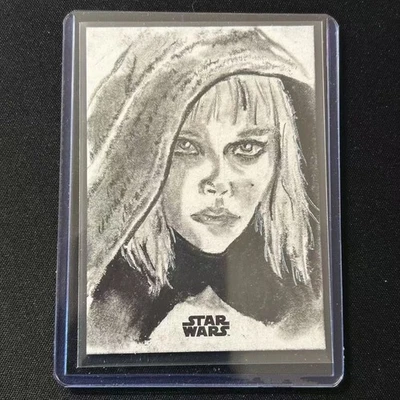 💎2024 TOPPS CHROME STAR WARS SKETCH CARD ARTIST AUTO  1/1 - Image 1 of 2