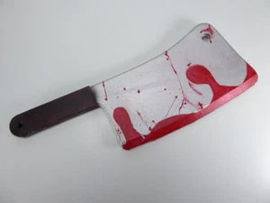 Vintage Meat Cleaver ICP Hatchetman Movie Prop Foam Chopper Halloween Fake - Picture 1 of 7
