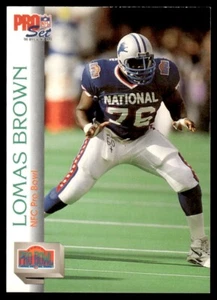 Pro Set 1992 Lomas Brown Detroit Lions #404 - Imagen 1 de 2