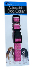 Hot Pink Dog Collar for Small to Medium Size Pets - up to 19" Neck (Appx 50 Lbs)