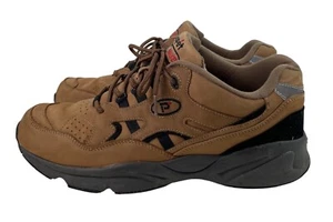 Propet Stability Walker Shoe M2034 Brown Leather Nubuck Sneakers Mens 11W (E) - Picture 1 of 11