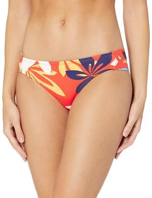 Hobie Junior's Standard Skimpy Hipster Bikini Swimsuit Bottom, red//Bloomy Daze, - Image 1 of 4