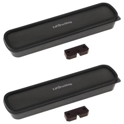 2 Lifexciting Vajilla de Viaje Caja de Almacenamiento Estuche para Cubiertos Picnic Camping Almuerzo Foto 1 de 4