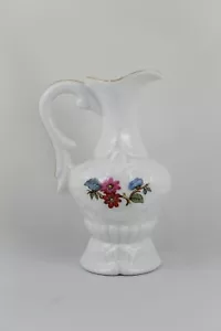 Florero de porcelana Jarroncito con estampado FLORAL, Estilo Shabby Chic 1980 - Imagen 1 de 2